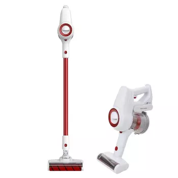 Вертикальный беспроводной пылесос Jimmy JV51 White/Red