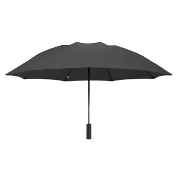 Зонт NINETYGO обратного складывания с подсветкой, чёрный