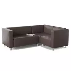 Диван офисный угловой Клепан Brown