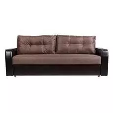 Диван прямой Атлант еврокнижка коричневый