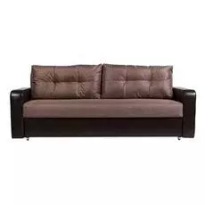 Диван прямой Дублин еврокнижка коричневый