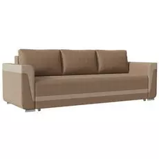 Диван прямой Фаворит Коричневый еврокнижка