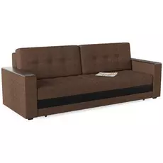 Диван прямой Классика браун еврокнижка