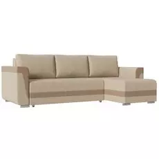 Диван угловой Фаворит Бежевый еврокнижка