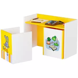 Комплект детский стол со стулом Юниор Оранжевая Корова