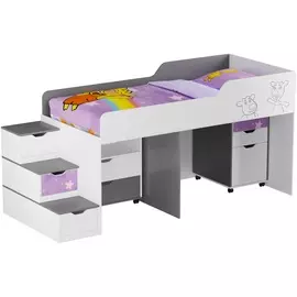 Кровать-чердак Софити Оранжевая Корова