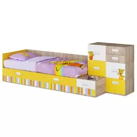 Кровать детская Модерн Оранжевая Корова