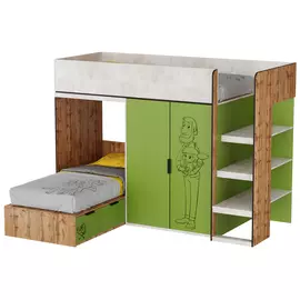 Кровать двухъярусная Простоквашино Лофт