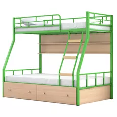 Кровать двухъярусная Радуга