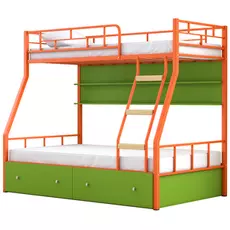 Кровать двухъярусная Радуга