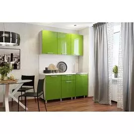 Кухня модульная Олива 1,5 МДФ глянец