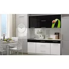 Кухня модульная с фотопечатью Ночь