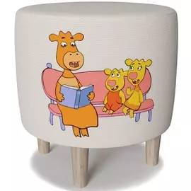 Пуф Юниор Оранжевая Корова