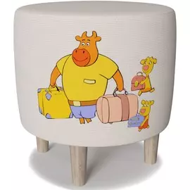 Пуф Юниор Оранжевая Корова