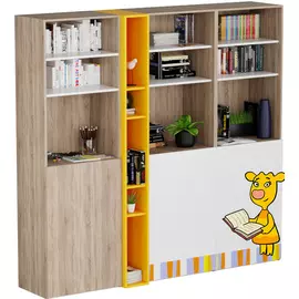 Шкаф книжный Юниор Оранжевая Корова