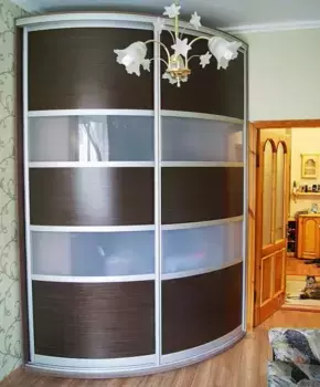 Шкаф-купе радиусный Комфорт