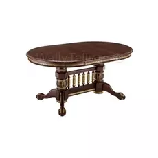 Стол деревянный Кантри орех с золотой патиной