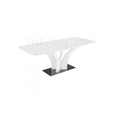 Стол стеклянный Horns 160 super white