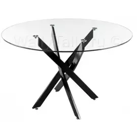 Стол стеклянный Komo 90 black