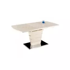 Стол стеклянный Space 120 бежевый