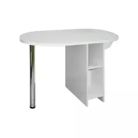 Стол тумба №5а Асфальт белый