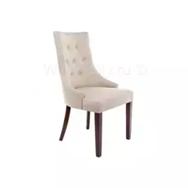 Стул деревянный Elegance dark walnut / fabric cream