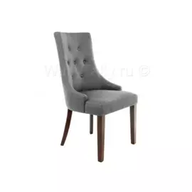 Стул деревянный Elegance dark walnut / fabric grey