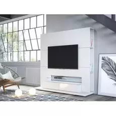 Тумба под ТВ Ocean белый глянец