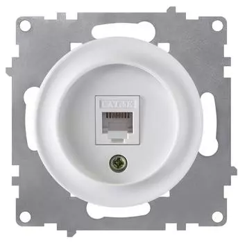 Розетка компьютерная RJ-45 OneKeyElectro Белый