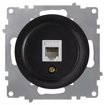 Розетка телефонная RJ-11 OneKeyElectro Чёрный