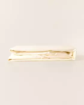 Простыня на резинке Сливочный 180х200х25