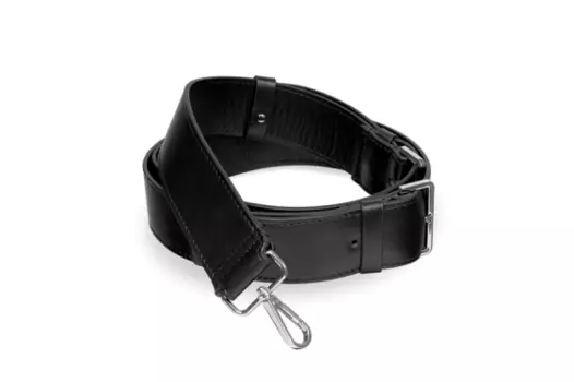 Ремень для сумки кожаный Black