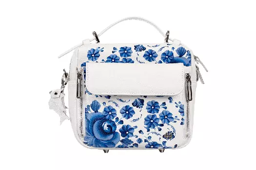 Женская сумка Shell White Гжель Белый - Верфь