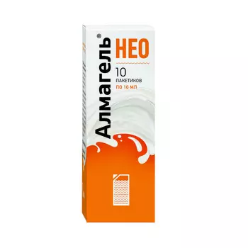 Алмагель Нео суспензия для приема внутрь 10 мл пакетики 10 шт.