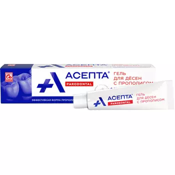 Асепта Гель для десен с прополисом туба 10 г