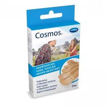 Cosmos Пластырь водоотталкивающий 5 размеров 20 шт.