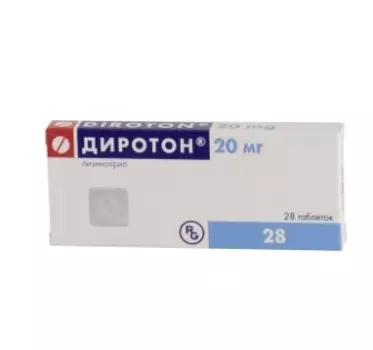 Диротон таблетки 20 мг 28 шт.