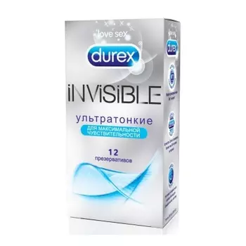 Durex [Дюрекс] Презервативы Invisible ультратонкие 12 шт.