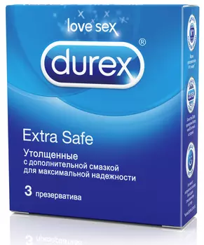 Durex Презервативы Extra Safe утолщенные 3 шт.