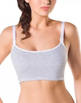 Фэст Майка укороченная для кормящих женщин 03905 Р.158 (164-88-94) Серый Меланж