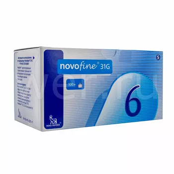 Иглы Novofine 31G 0,25х6 мм 100 шт.