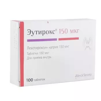 Эутирокс таблетки 150 мкг 100 шт.