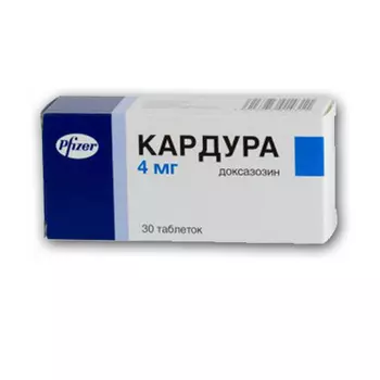 Кардура таблетки 4мг 30 шт.