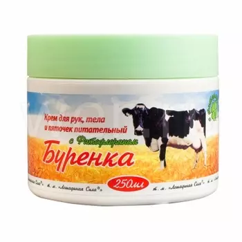 Лошадиная Сила Буренка Крем для рук и тела питательный с фитофлораном 250 мл