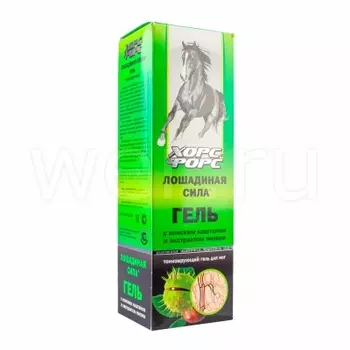 Лошадиная сила Тонизирующий гель для вен с конским каштаном и экстрактом пиявки 500 мл