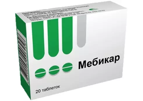 Мебикар таблетки 500 мг 20 шт.
