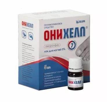 Онихелп лак для ногтей 5% флакон 5 мл