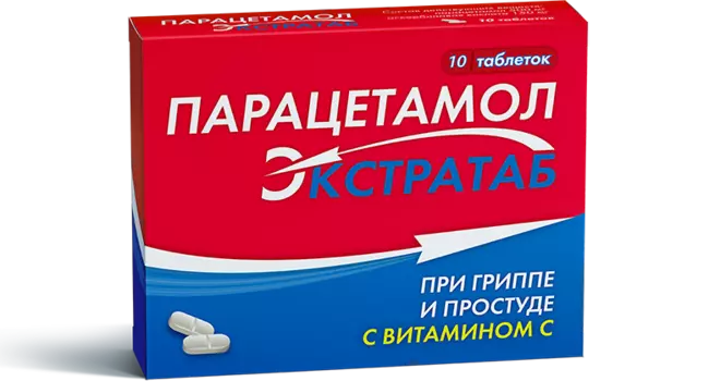 Парацетамол Экстратаб таблетки 500 мг+150 мг 10 шт.