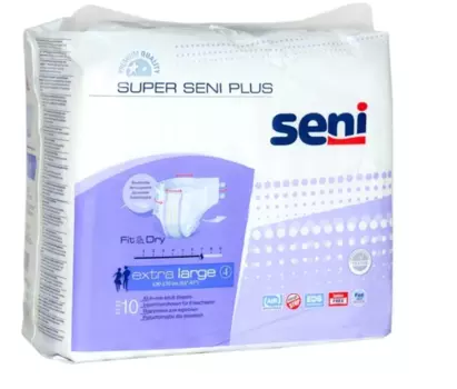Seni Super + Подгузники для взрослых XL 10 шт.