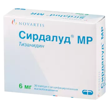 Сирдалуд МР капсулы с модифицированным высвобождением 6 мг 30 шт.